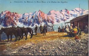 BF16987 le brevent le mont blanc horses  chamonix france front/back image