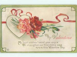 Divided-Back VALENTINE DAY SCENE Great Postcard W7852