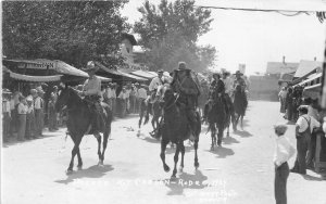 J39/ Trinidad Colorado RPPC Postcard c1920s Parade Kit Carson Rodeo 256