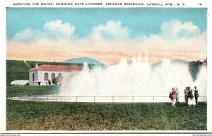 New York Catskills Ashokan Reservoir Aerating The Water Showing The Gate Chamber