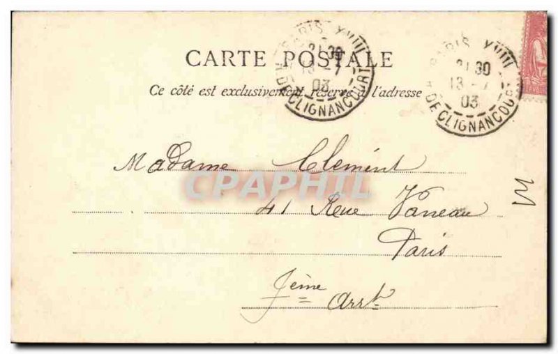 Paris Old Postcard Pantheon