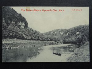 Monmouthshire SYMONDS YAT The Seven Sisters - Old Postcard by H.B.& S.