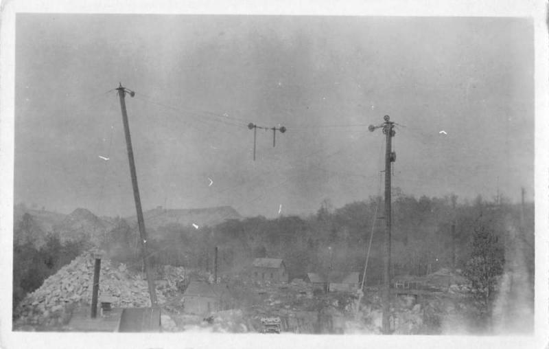 Williamstown Vermont Quarry New Derrick Real Photo Antique Postcard K76540