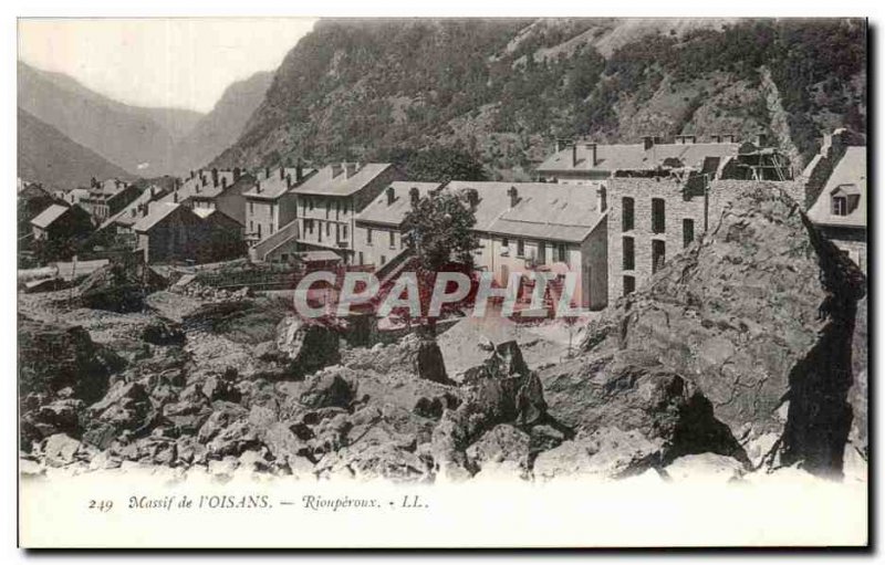 Old Postcard Massif de l & # 39Oisans Riouperoux