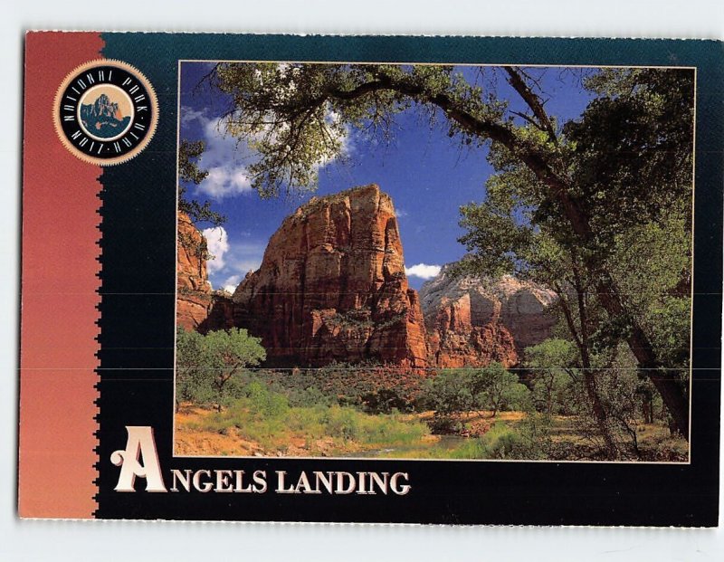 Postcard Angels Landing Zion National Park Utah USA