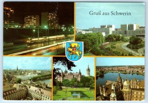 Gruss aus Schwerin multiview GERMANY 4x6 Postcard