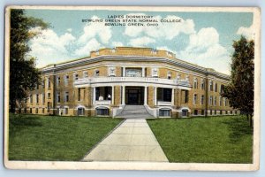 1918 Bowling Green Ohio Postcard Ladies Dormitory State Normal College Building