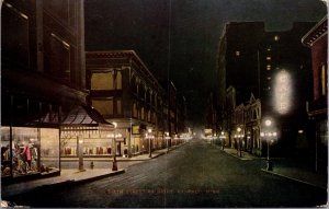 Postcard Sixth Street at Night in St. Paul, Minnesota