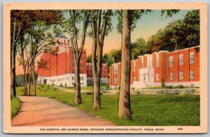 Vtg Togus Maine ME Hospital Nurses Home Veterans Administration 1930s Postcard