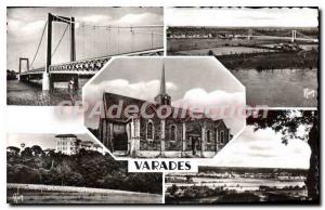 Postcard Old Bridge Varades Loire And The Islands