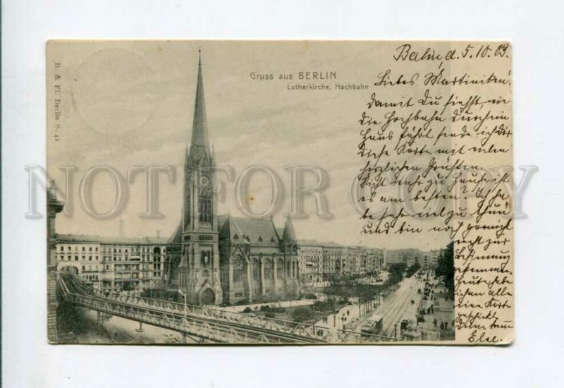 3155959 GERMANY GRUSS aus BERLIN Lutherkirche Vintage RPPC