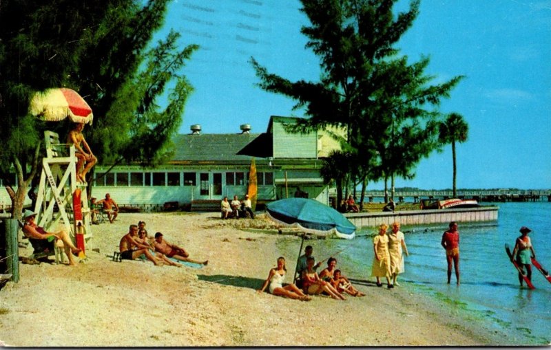 Florida Gulfport On Boca Ciega Bay Showing Casino and Fishing Pier 1959