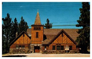 Postcard CHURCH SCENE Big Bear Lake California CA AS2191