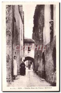 Old Postcard Royat Old Street Women Animee