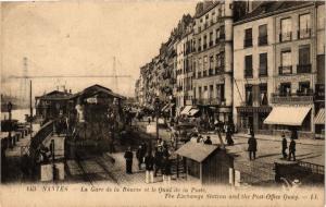 CPA NANTES - La Gare de la Bourse et le Quai de la Plage (242678)