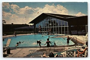 1960s ST CHARLES ILLINOIS PHEASANT RUN RESORT FOX RIVER VALLEY POSTCARD P2364