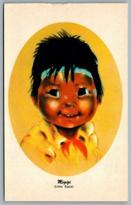 Postcard Canada c1970s Children of The North Migizi A/S Audrey Young Oppel