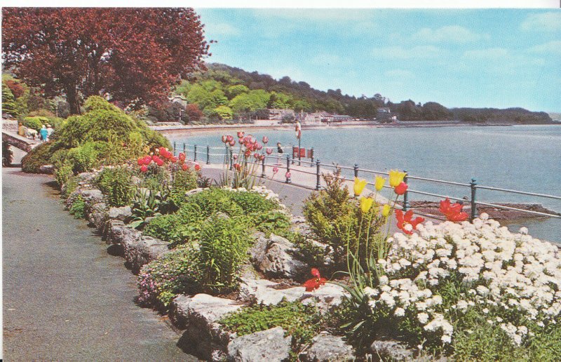 Cumbria Postcard - The Promenade Gardens - Grange over Sands    BH2450