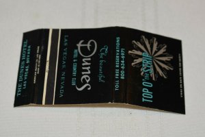 The Beautiful Dunes Top of the Strip Las Vegas Nevada 30 Strike Matchbook Cover