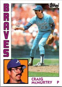 1984 Topps Baseball Craig McMurtry Atlanta Braves sk16683