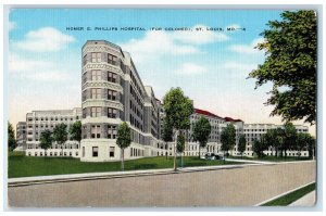 c1940 Homer Phillips Hospital For Colored St Louis Missouri MO Vintage Postcard 