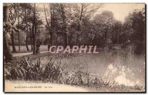 Old Postcard Martigny Les Bains Lake