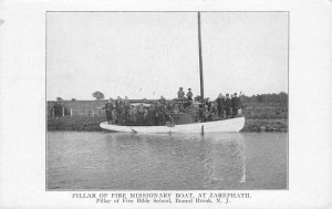 Pillar of Fire Bible School Missionary Boat Zarephath NJ c1910s Vintage Postcard