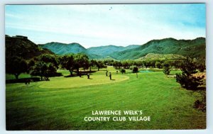 ESCONDIDO, CA ~ LAWRENCE WELK'S COUNTRY CLUB Village c1960s Golfing Postcard