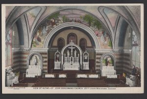 IL CHICAGO Interior View of Altar, St John Berchmans Church, 2517 Logan Blvd, DB