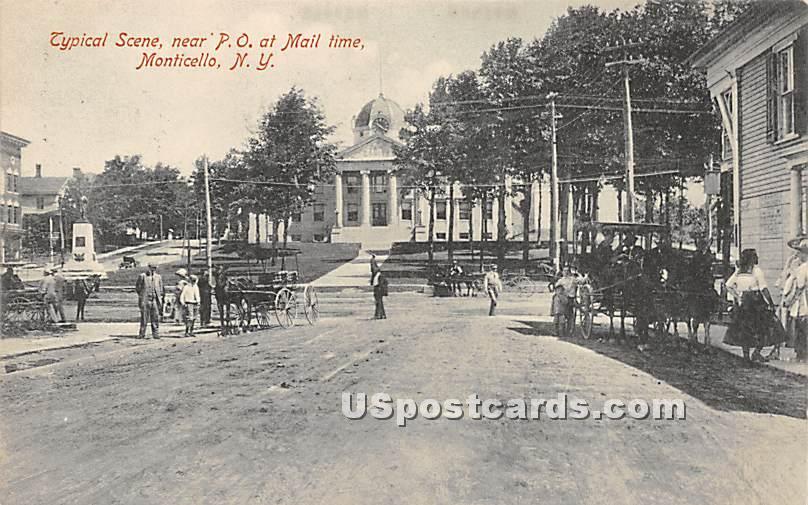 Near Post Office Monticello, New York United States New York