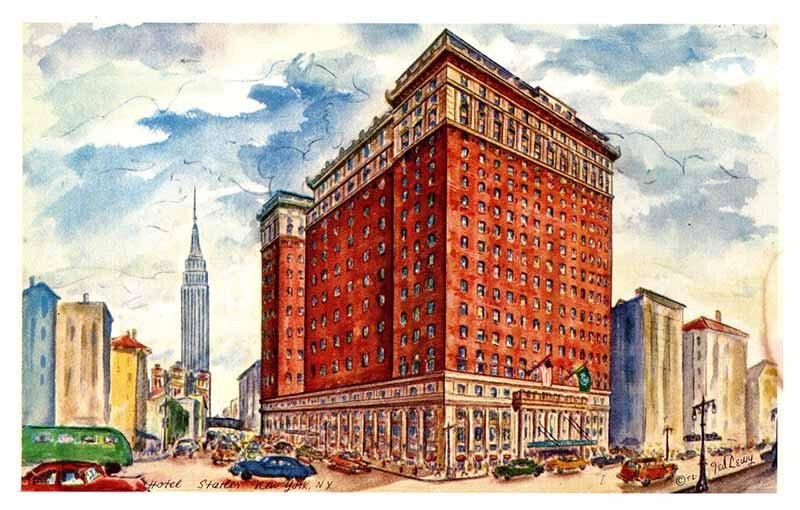 Postcard HOTEL SCENE New York City New York NY AR9653