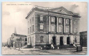 CUMBERLAND, MD Maryland  ~  U.S. POST OFFICE 1908 Allegany County  Postcard