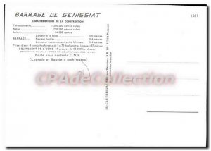 Postcard Old Dam Genissiat