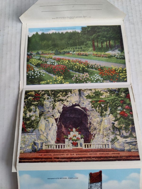 Portland, Oregon and Vicinity 18 Postcard Souvenir Folder Cards