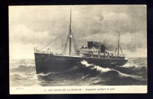 LS3529 - French Liner - La Touraine - postcard