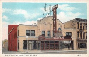 SCHINE'S KENTON THEATRE GARBO TALKS KENTON OHIO POSTCARD (c. 1920)