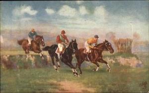 Horse Riding - Steeplechasing TUCK Oilette The Last Ditch 