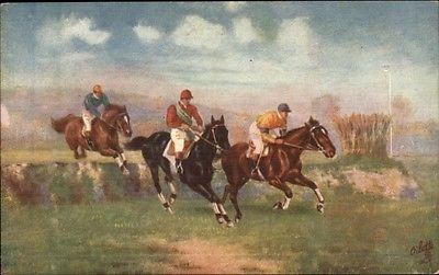 Horse Riding - Steeplechasing TUCK Oilette The Last Ditch 