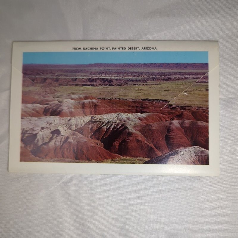 Petrified Forest National Park Arizona Vintage Souvenir Postcard Folder