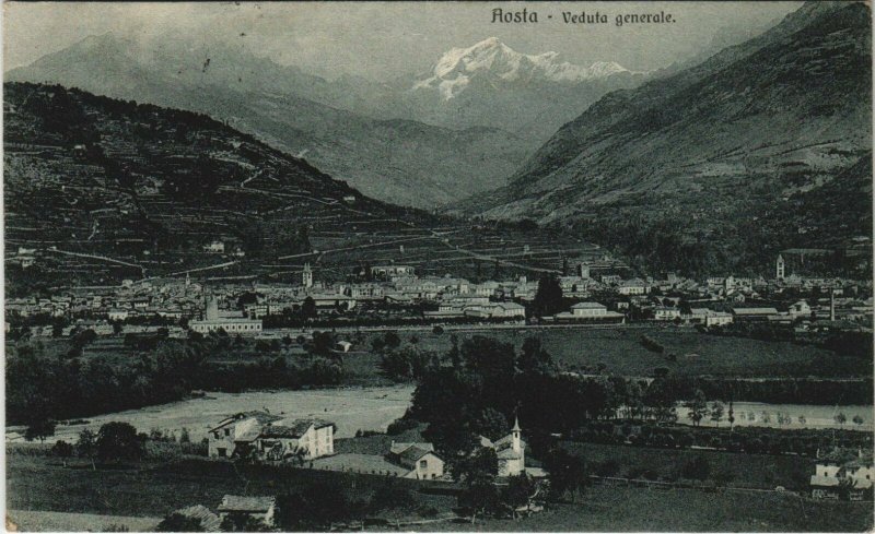 CPA Aosta Veduta Generale ITALY (809442)