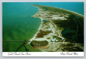 Gulf Island National Sea Shore Ship Island Mississippi 4x6 Postcard 1765