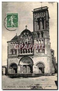 Old Postcard Vezelay Facade De L Eglise De La Madeleine