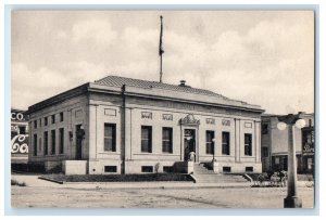 United States Post Office Building Bloomington Indiana IN Vintage Postcard