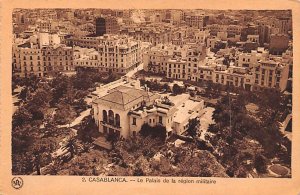 Le Palais de la region militaire Casablanca Rips on back 