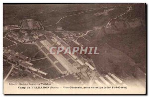 Old Postcard Army Camp Valdahon General view taken by plane