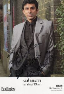Ace Bhatti as Yusef Khan Eastenders Hand Signed Cast Card Photo