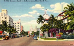 Florida Miami Beach Exclusive Hotels On Collins Avenue  Curteich