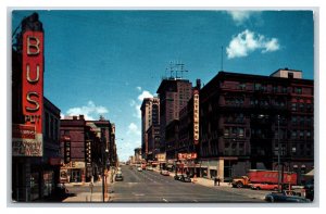 16th Street View Looking North Omaha Nebraska NE UNP Chrome Postcard O17