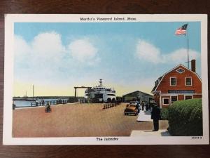 Martha's Vineyard Island, MA. - The Islander Ferry Boat, Classic 1920s-30s Cars