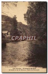 Old Postcard Alpes Mancelles St Leonard des Bois Sarthe at the bottom of Narb...